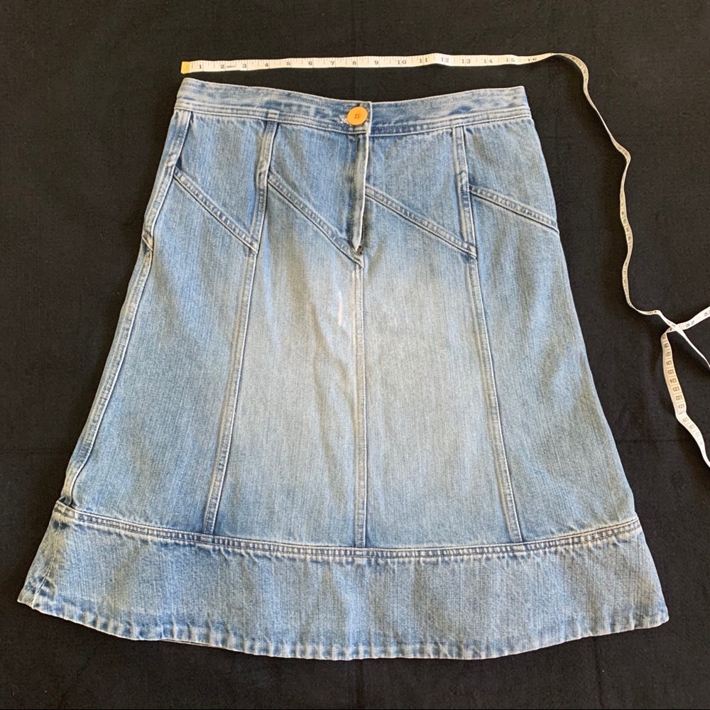 Marc Jacobs Blue Denim A-Line Skirt Size 8 - Picture 5 of 5